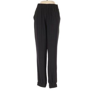 ZARA Women’s Black Dress Pants Elastic Waist Career Pleated Size Small